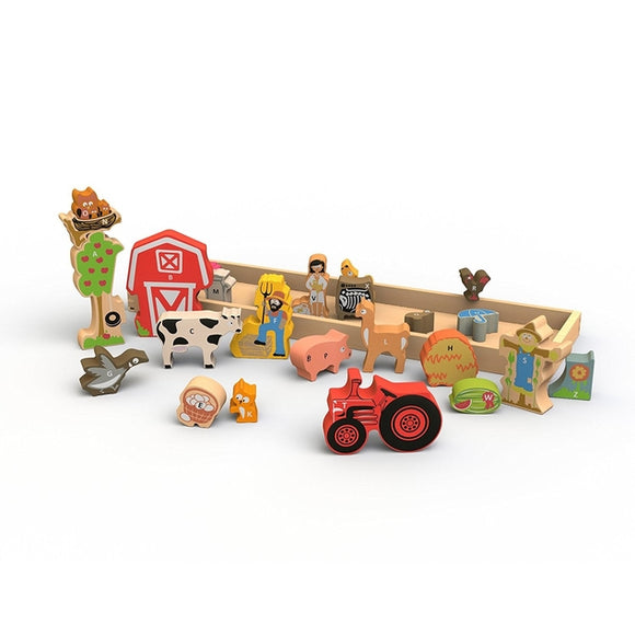 Farm A to Z Puzzle and Play Set