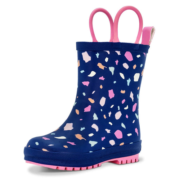 Puddle-Dry Rain Boots Terrazzo