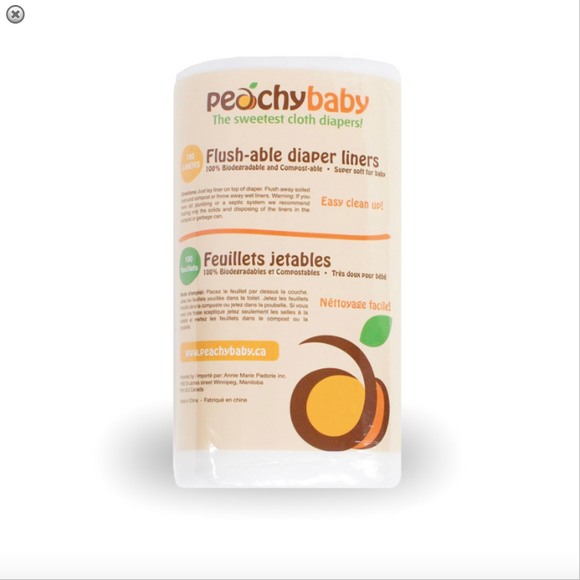 Peachy Baby Flushable Liners