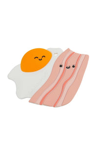 Bacon and Eggs Silicon Teether